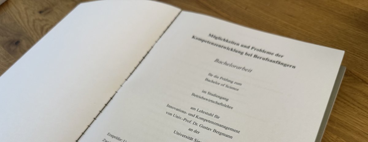 Titelseite der Bachelorarbeit von Krzysztof Stanik, Betriebswirtschaftslehre, Universität Siegen